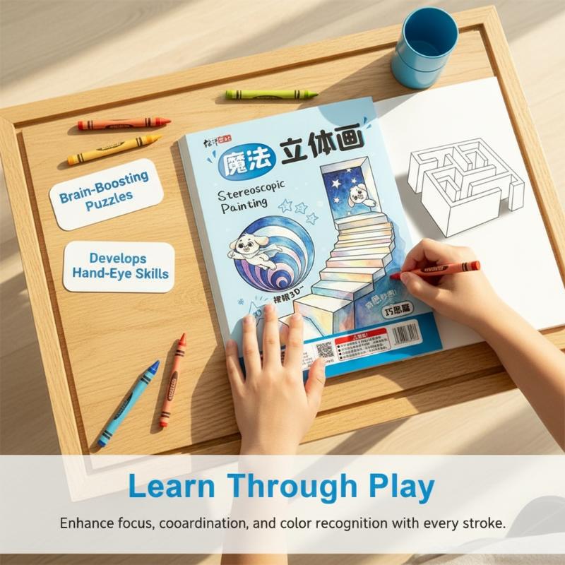Home Improvement Books - 1/4 Adet Sihirli 3D Stereoskopik Çizim