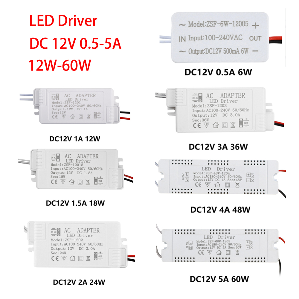 Home Improvement Loan - AC 100-240V DC 12V LED Sürücü