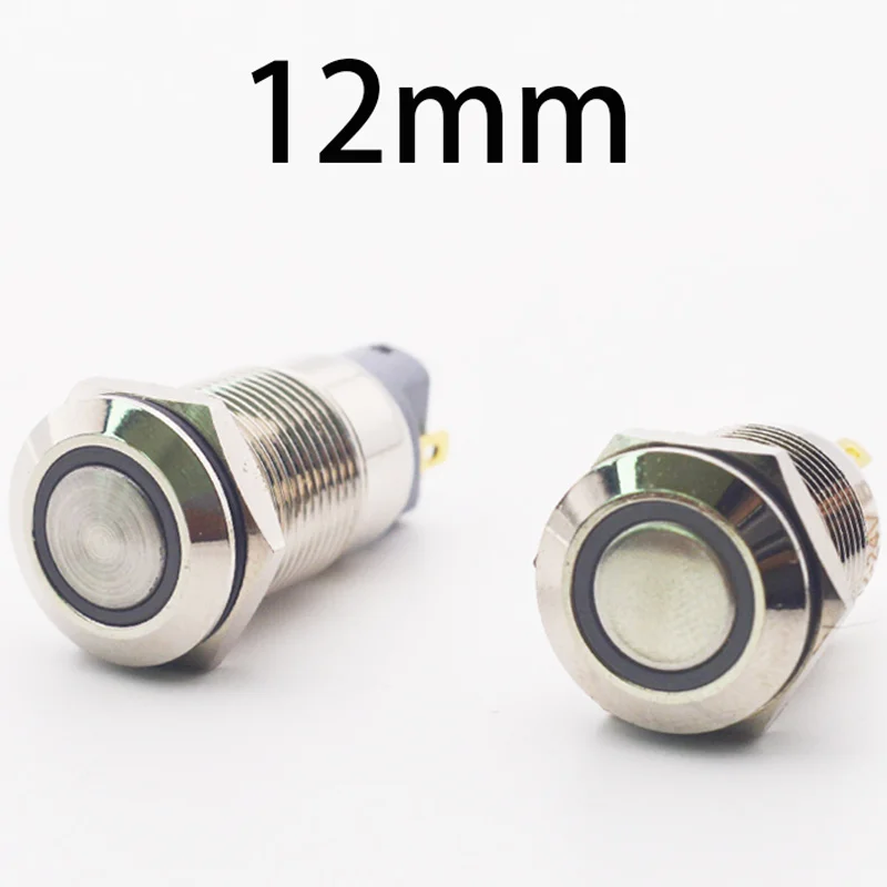 Home Improvement Loan - Elektronik düğme anahtarı 12mm Led ışık