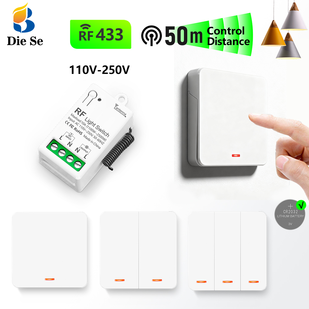 Home Improvement Loan - 433MHz Kablosuz AC Işık Anahtarı 220V