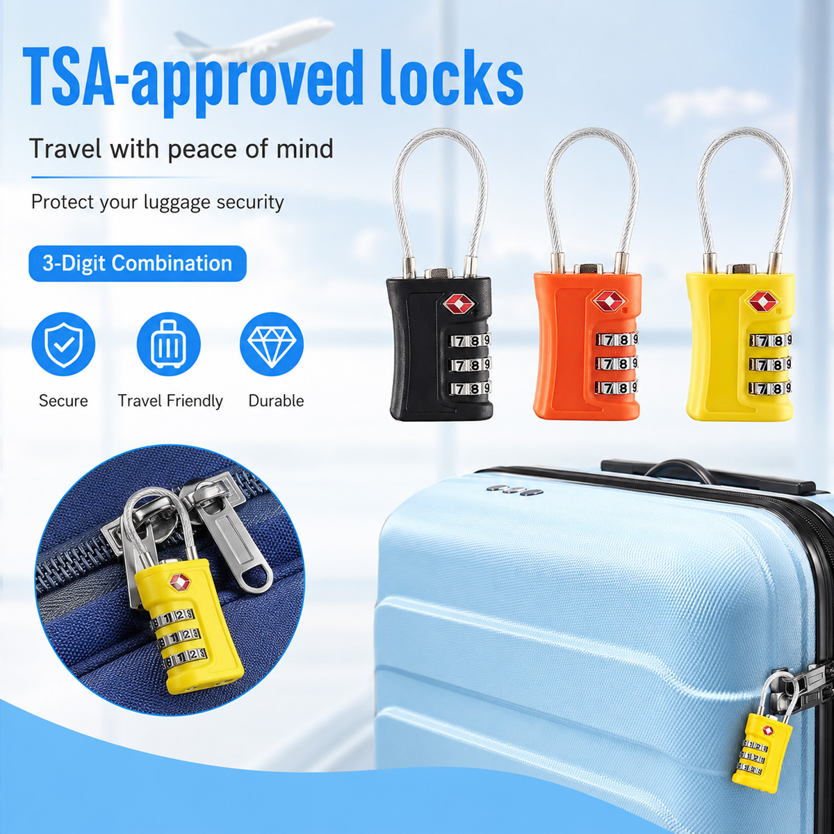TSA Onaylı Bagaj Kilidi 3 Hane - Home Improvement Hardware incelemesi ve fiyatı