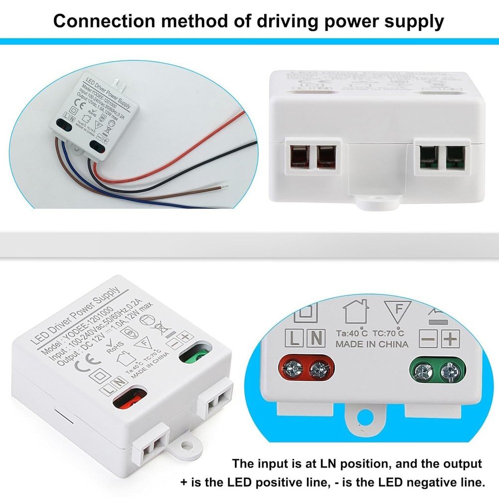 2 adet kompakt 12W LED güç kay - Home Improvement And Supply incelemesi ve fiyatı